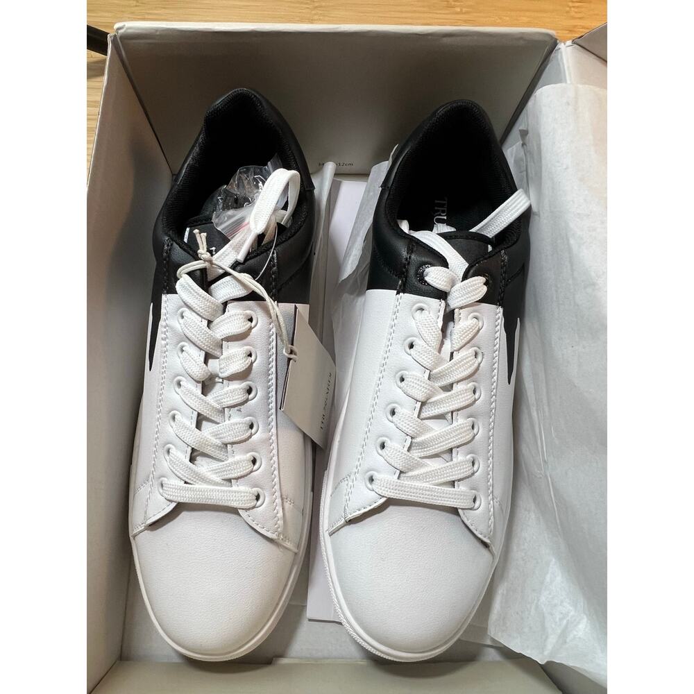 Trussardi Black and White Athletic Shoes